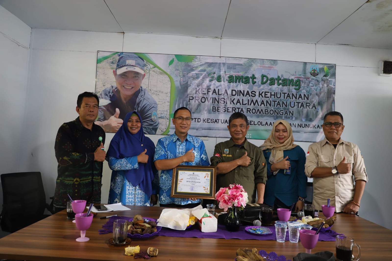 Kunjungan Kepala Dinas Kehutanan Ke UPTD KPH Nunukan 
